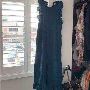 High neck maxi dress